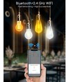 Outlet: Smart LED Filament pære A60 - E27 6W CCT/Klar
