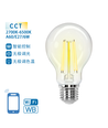 Smart LED Filament pære A60 - E27 6W CCT/Klar