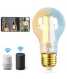 Smart LED Filament pære A60 E27 - 6W, CCT/Amber - WB