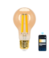 Smart LED Filament pære A60 E27 - 6W, CCT/Amber - WB