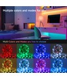 WB Wifi Smart LED RGB Strip - 1x5m med 28-Knaps Kontroller og 3-Nøgle Kontrolboks, 18W - 2 Sæt