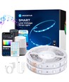 WB Wifi Smart LED RGB Strip - 1x5m med 28-Knaps Kontroller og 3-Nøgle Kontrolboks, 18W - 2 Sæt