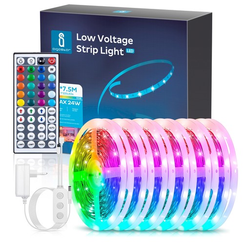Smart LED RGB Strip WB Wifi - 7.5m - 28-Knaps Controller & 3-Tasters Kontrolboks, 24W