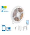 WB Smart LED RGB Strip Lys, 10m med 28-Knaps Kontrol & 3-Taste Styreboks, 24W