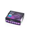 WB Smart LED RGB Strip Lys, 10m med 28-Knaps Kontrol & 3-Taste Styreboks, 24W