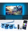 WB Smart LED TV Bagbelysning, 4x0,5m, 28-Knaps Controller/3-Tast Styringsboks