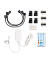 Wifi Smart LED TV Bagbelysning, 4x0,5m, 28-Knaps Controller/3-Tast Styringsboks