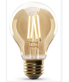 Smart LED Filament pære A60 - E27 6W CCT/Amber - 6-pak