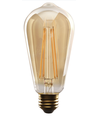 Smart LED Filament pære ST64 - E27 6W CCT/Amber - 4-pak