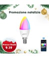 Smart LED Pære WB C37, E14, 6.5W, RGB+CCT