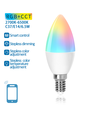 Smart LED Pære WB C37, E14, 6.5W, RGB+CCT