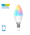 Smart LED Pære WB C37, E14, 6.5W, RGB+CCT