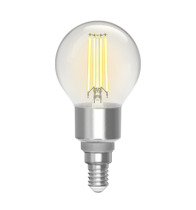 Smart LED Filament pære G45 - E14 4,5W CCT/Klar - WB