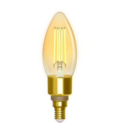 Smart LED Filament pære C35 - E14 4,5W CCT/Amber