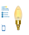 Smart LED Filament pære C35 - E14 4,5W CCT/Amber