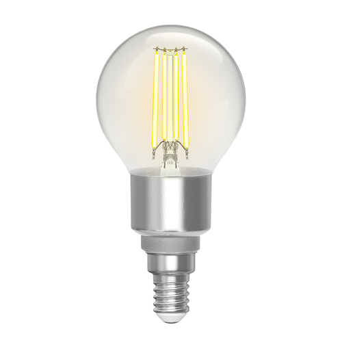 Smart LED-Filament pære G45 - E14 4,5W CCT/Klar, Dobbelt-Pakke