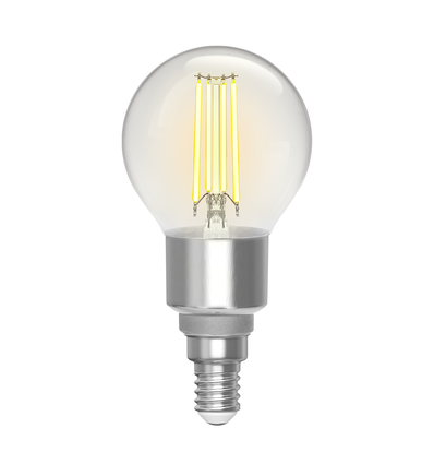 Smart LED-Filament pære G45 - E14 4,5W CCT/Klar, Dobbelt-Pakke