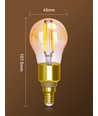 WB Smart LED Filament pære G45 - E14 4.5W CCT/Amber Dobbelt-pakke