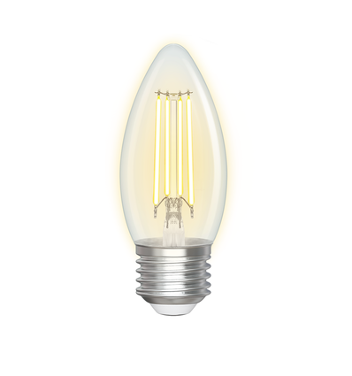 Smart LED Filament pære C35 - E27 4.5W CCT/Klar - Dobbelt Pakke