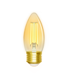 Smart LED Filament pære C35 - E27 4.5W CCT/Amber - Dobbelt Pakke