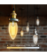 WB Smart LED Filament pære C35 - E14 4.5W CCT/Amber Dobbelt-Pakke