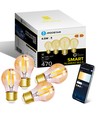 Smart LED Filament G45 E27 4.5W CCT/Amber - 4 stk