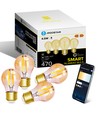 Smart LED Filament pære G45 - E27 4.5W CCT/Amber - 4 stk