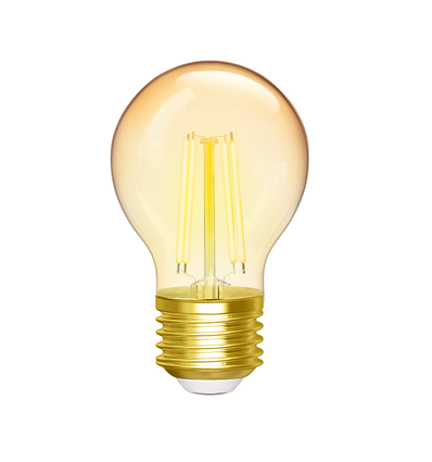 Smart LED Filament pære G45 - E27 4.5W CCT/Amber - 4 stk