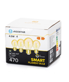 Smart LED Filament pære G45 - E27 4.5W CCT/Amber - 4 stk