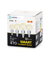 Smart LED Filament pære G45 E14 4.5W CCT Klar - 4 stk