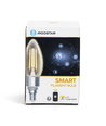 Smart LED Filament pære C35 E14 4.5W CCT Klar - 4 stk