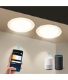 WB Smart LED Bagbelyst Indbygningsspot 9W CCT (3000K-6500K), 2 stk