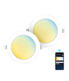 Smart LED Bagbelyst Indbygningsspot 15W CCT WB, 3000K-6500K - 2 stk.