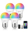 Smart LED Pære G45 E27 6.5W RGB+CCT - WB