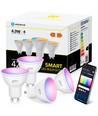 Outlet: Smart LED GU10 4.9W WB - RGB+CCT, 4-pak