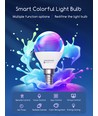 Smart LED Pære G45 E14 6.5W RGB+CCT, 6stk - WB