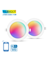 WB Smart LED Bagbelyst Indbygningsspot 15W RGB+CCT (2700-6500K), 2 stk.