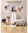 WB Pet Smart Foderautomat - L33 x W17.7 x H33.5 cm, Hvid