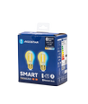 Bluetooth Mesh Smart Filament G45 E27 4.5W CCT Amber - Dobbelt Pakke med Fjernbetjening