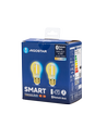 Bluetooth Mesh Smart Filament pære G45 E27 4.5W - CCT Amber - Dobbelt Pakke med Fjernbetjening