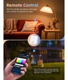 Bluetooth Mesh Smart LED Pære A60 E27 12W RGB+CCT med Fjernbetjening - 2 stk