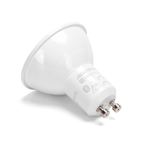 Bluetooth Mesh Smart LED-pære GU10 6.5W CCT med Fjernbetjening, 2-Pak