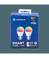 Bluetooth Mesh Smart LED Pære G45 E27 6,5W RGB+CCT med Fjernbetjening - 2-Pak