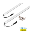 Aluprofil med LED 150cm - 3000K 15W