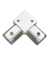 L-Skinnespot Fatning, 2-ledet - Hvid