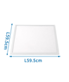 LED Panel 40W 4000K - Hvid (595x595x8mm)