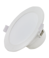 LED E6 Kantbelyst Indbygningsspot, 7W, 6500K, Ø68-Ø80mm Udskæringsdiameter, Rund, Planmonteret