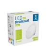 LED E6 Kantbelyst - 15W 6500K - Rund Indbygningsspot Ø120-Ø130mm - Planmonteret