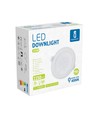 LED E6 Edge-Lit Indbygningsspot, 25W, 4000K, Ø195-Ø210mm, Rund, Indbygget/Planmonteret