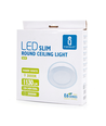 LED E6 Kantbelyst Indbygningsspot - 16W, 3000K, Rund, Overflademonteret